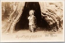 VANCOUVER BC Canada RPPC Real Photo Indian Postcard / CHIEF WHITE ELK c1930s picture