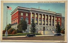 White Plains Municipal Building New York Postcard c1940s picture