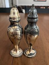 Vintage Stanhome Silver Plated Salt/Pepper Shakers #803 picture