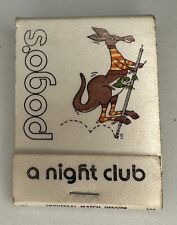 VINTAGE MATCHBOOK - Pogo’s - Night Club - Wichita, Kansas picture