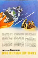 1943 General Electric Short Wave Radios Used During WWII Vintage Print Ad picture