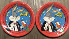 Vintage 1989s 16 Party Paper Plates Looney Toons Bugs Bunny Sealed Made In USA picture