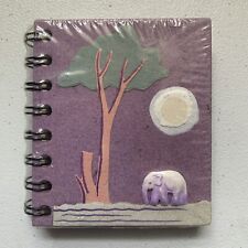 Mr. Ellie Pooh's Elephant Dung Paper Small Spiral Notebook Eco Friendly Purple picture