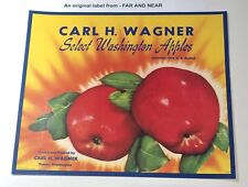 Carl H. Wagner Brand Apple Crate Label - Tieton, Washington picture