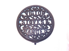 Antique Stove Victor Stoves And Ranges Cast Iron Ornate Swing Trivet picture