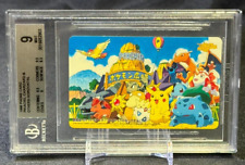 1998 Phone Card Pikachu, Charizard & Others Horizontal BGS 9 MINT picture