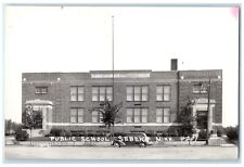 c1940's Public School Building Sebeka Minnesota MN RPPC Photo Vintage Postcard picture