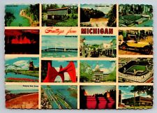 Greetings From Michigan Multiview Vintage Posted 1982 Grand Rapids picture
