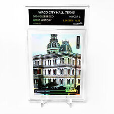 WACO CITY HALL, TEXAS 1905 Waco City Hall 2024 GleeBeeCo Holo Card #WC19-L /25 picture