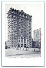 c1905 White Hall Building Exterior Road Battery Place New York Vintage Postcard picture