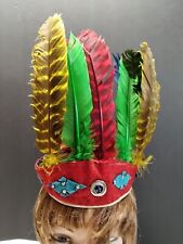 Vintage Totem Kids Thunderbird Headdress Feathers picture
