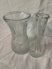 Vintage Glass Vase Set of 2 Made in USA 10