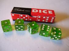 Vintage Rare Chrisloid Cheater Cheating Dice Set Green Opaque Top and Bottoms (B picture