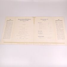 ✅ 1940 Canadian Pacific Railroad American Express Dining Car Menu Spiral Tunnel picture