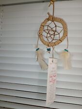 Dream Catcher, Authentic Native American Indian, Hand Made, Beadwork & Feathers  picture