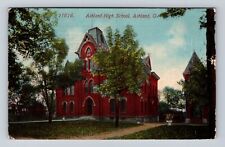 Ashland OH-Ohio, Ashland High School, Antique Vintage Souvenir Postcard picture