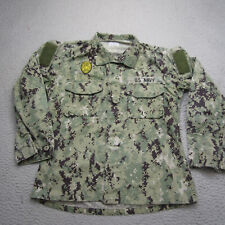US Navy USN NWU Type III Working Uniform Blouse Mens Small Green Camo picture