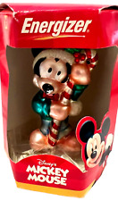 Disney Energizer Mickey Mouse Ornament European Blown Glass Christmas Ornament picture