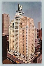 Manhattan NY-New York Motel Manhattan Theater District Aerial Vintage Postcard picture