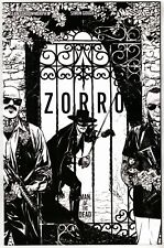 ZORRO MAN OF THE DEAD #3- 1:10 RYAN SOOK BW VARIANT- MASSIVE picture