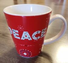Starbucks Coffee Mug Peace On Earth Red Starburst New Years Eve 2006 Holiday picture