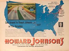 1954 Howard Johnsons Restaurant VTG 1950s PRINT AD Look Forward HoJo Turnpikes picture