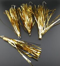 Vintage Christmas Gold Atomic Sputnik Tinsel Ornament Lot Made in Japan picture