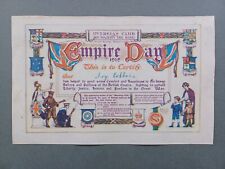 1915 EMPIRE DAY CERTIFICATE ISSUED FOR SENDING COMFORTS TO SERVICEMEN picture