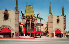 Hollywood CA California, Grauman's Chinese Theatre Forecourt, Vintage Postcard picture