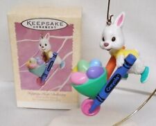 Hallmark Spring Ornament Hippity Hop Delivery 1996 Rabbit Wheelbarrow Easter Egg picture