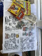 COMPLETE Vintage 1982Smurf SHRINKY DINKS Play Set Colorforms~ Read picture