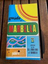 Vintage Marbella Malaga Spain Guide 1969 Great Vintage Colors and Condition picture