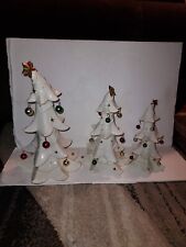 Madison & Max At Home 3 Piece Porcelain Christmas Trees 8