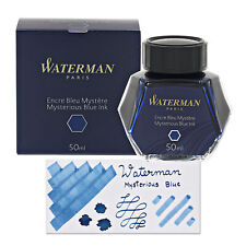 Waterman Bottled Ink for Fountain Pens in Mysterious Blue - 50mL - 51060W6 picture