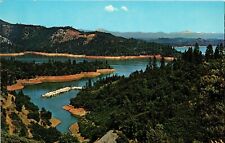Shasta Lake California Vtg CA Postcard Birdseye View Unused Eastman's Studios picture