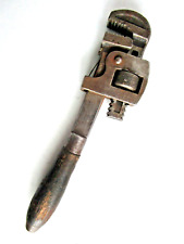 JP Danielson Co. 8 Inch Antique Stillson Pipe  Wrench with Wood Handle picture