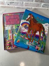 Vintage 90’s Lisa Frank Rainbow Chaser Stamp Art Gift Box Set Rare Complete picture