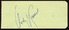 Andy Russell d1992 signed 2x5 autograph on 3-9-48 at Ciro's Night Club Hollywood picture