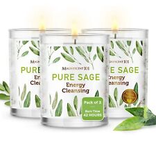 Magnificent 101 Set of 3 Long Lasting Pure Sage Smudge 3.5 oz Each, White  picture