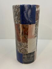 Italian Modernist Cylinder Vase 10 in. picture