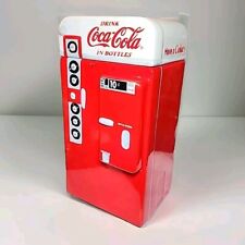 Vintage 2001 Coca Cola Cookie Jar Gibson Ceramic Soda Vending Machine Snack picture