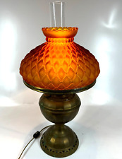 Antique B&H Bradley & Hubbard No 4 Radiant Electric Converted Amber Shade Lamp picture