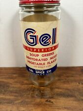 Vintage GEL Spice Company Brooklyn New York Glass Jar Superior USA picture