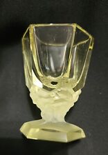 Vintage Yellow Glass Toothpick Holder picture