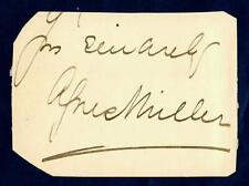RARE “2nd Dragoon Regimen” Alfred Douglas Miller Clipped Signature picture