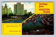Houston TX-Texas, General Greetings, Antique, Vintage c1963 Souvenir Postcard picture