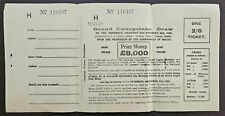 1925 Sweepstake Draw Ticket Issued by Maltese Times, Valletta, Malta £8000 Prize picture