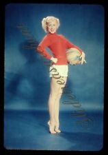Pretty Woman Pinup Beauty Blonde 35mm Slide 1950s Fashion Ball picture