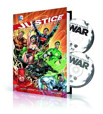 DC COMICS JUSTICE LEAGUE VOL 1 ORIGIN HARDCOVER HC AND DVD BLU RAY SET SUPERMAN picture