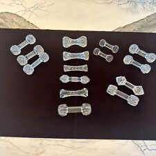 LOT Antique EAPG / ABP Pressed & Cut Glass Knife Rests picture